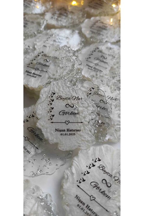BİRGÜLCE Epoksi Manget 10 Adet Söz Nişan Kına Nikah Mevlüt Hatıra Hediyelik
