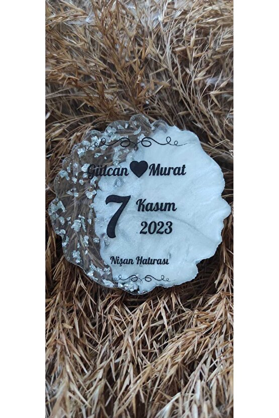 En Hayal Atölyem Epoksi Hediyelik Magnet 20li Özel Tasarım Söz-nişan-nikah-kına-mevlüt-mezuniyet