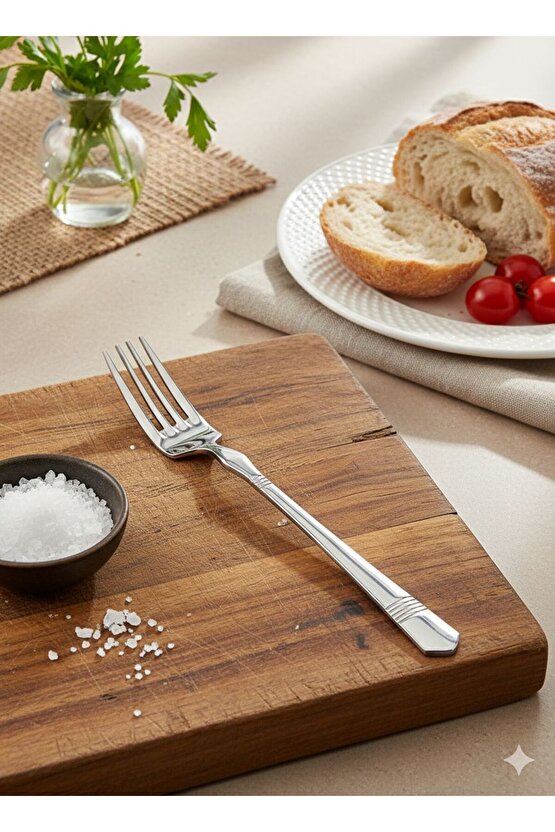 Premium 30 Parça Paslanmaz Çelik Çatal Kaşık Takımı 1810 304