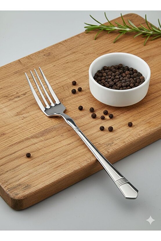 Premium 30 Parça Paslanmaz Çelik Çatal Kaşık Takımı 1810 304