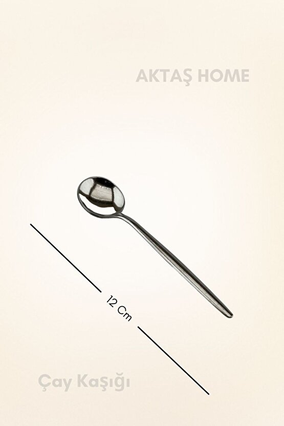 Round Yeni Nesil 12li Çay Kaşığı Paslanmaz Çelik