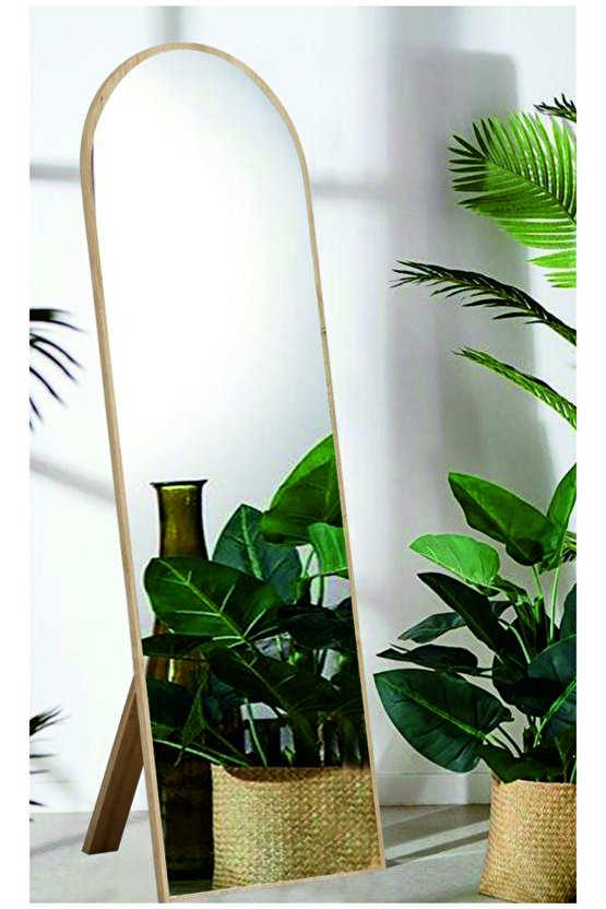 SAFİR MEŞE Ayaklı Antre Koridor Duvar Salon Ofis Yatak Odası Boy Aynası 40x120 Cm