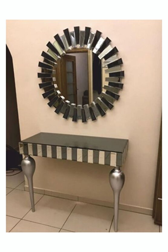 Dekor Dekoratif Meridyen Ayna Çap 80