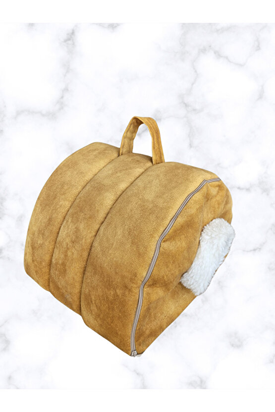 KEDİ PUSETİ-ULTRA LÜKS GOLD KEDİ PUSETİ, KEDİ YATAĞI, KEDİ EVİ