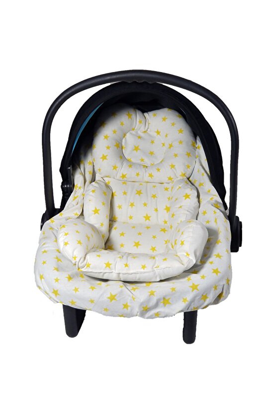 Babynest Puset Örtüsü Ortopedik Puset Minderi Ve Araba Minderi Emzirme Örtüsü 10 Lu Set