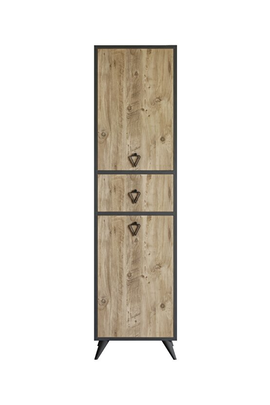 Neva Çok Amaçlı Dolap Antrasit-atlantik Çam