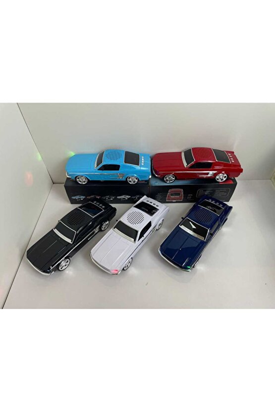 Taşınabilir Araba Şekilli Nostaljik Fm Radyo Handfree Fonksiyonu Kablosuz Blueooth