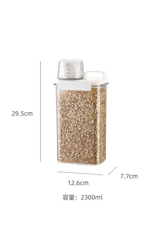 Çok fonksiyonlu gıda organizeri Hava almaz, sızdırmaz , ölçekli  4 boy