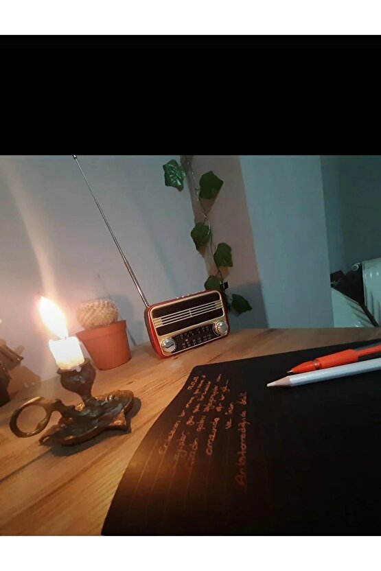 nostaljik Bluetooth lu müzik kutusu 3band radyo,usb,mp3 player