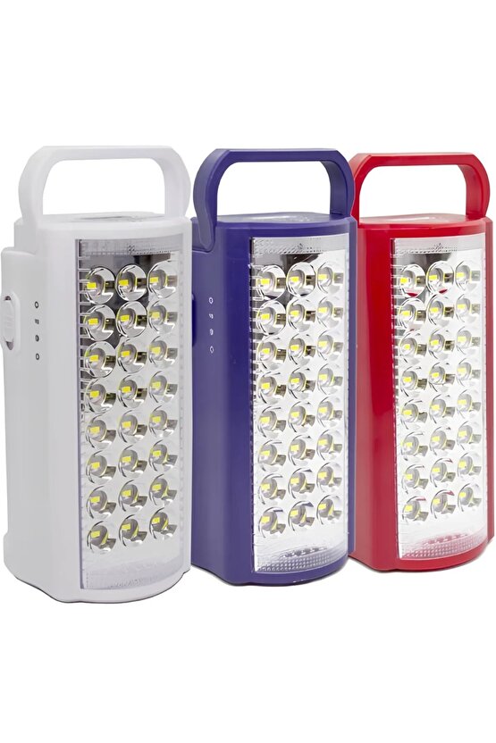 24 Led Ultra Güçlü Şarjlı Işıldak El Feneri Kamp Masa Piknik Çadır Lambası