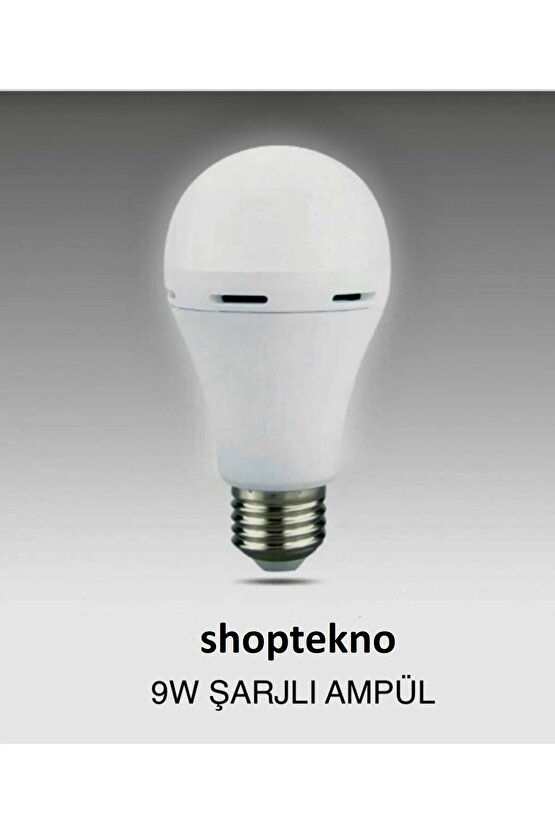 Shoptekno 12w Şarjlı Tourch Led Ampul
