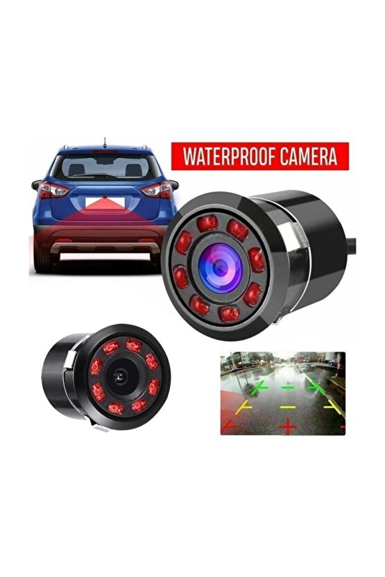 Tiger Marketing Geri Görüş Park Kamerası Mesafe Çizgili Ir Gece Görüşlü Su Geçmez 5 Mt Kablo