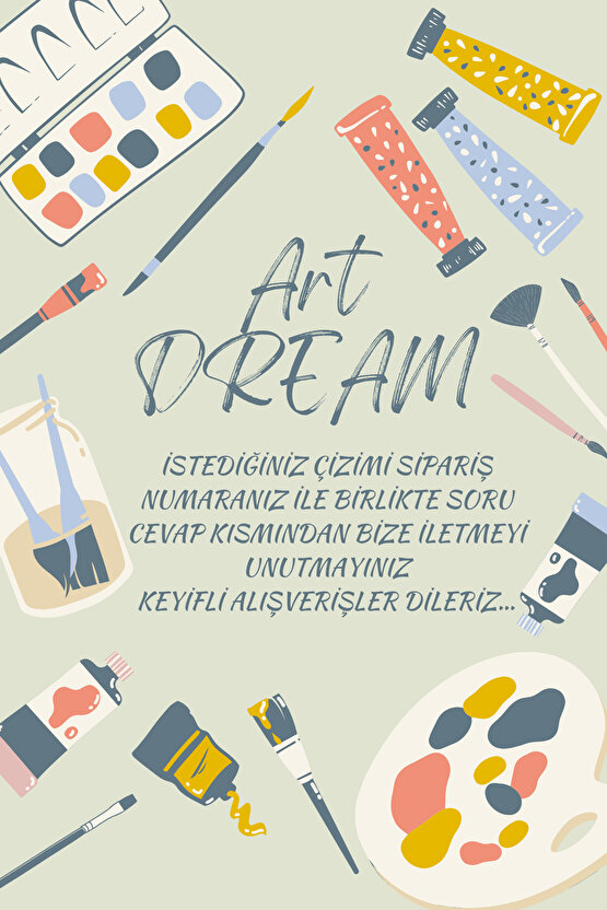 Çocuklar İçin Tuval Boyama Seti Ayçiçeği Bahçesi (Tuval, Fırça ve 6 Renk Akrilik Boya Seti) 20x20 Cm