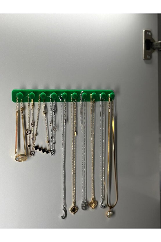 Takı Kanca Rayı Organizer Askılık 10 Bölmeli Askılık