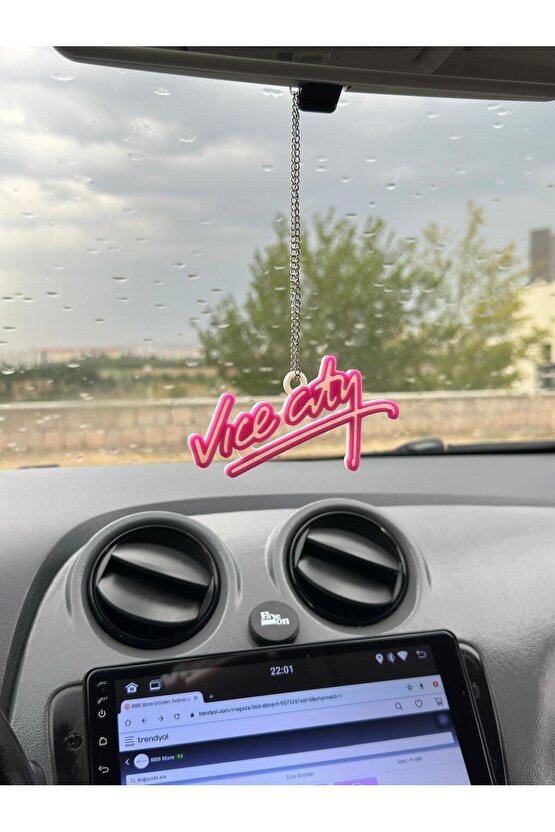 Vice City Dikiz Aynası Süsü - Araç İçi Aksesuar