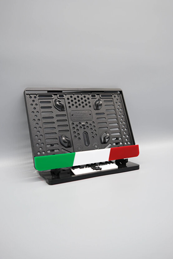 İTALYA RENKLERİ 3D KABARTMALI PLEKSİ MOTOR PLAKALIĞI