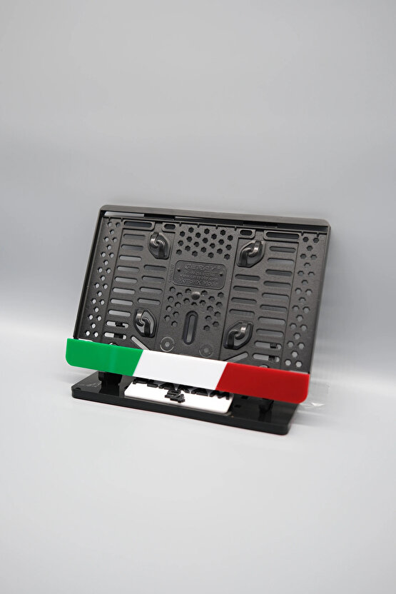 İTALYA RENKLERİ 3D KABARTMALI PLEKSİ MOTOR PLAKALIĞI