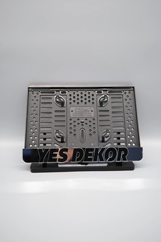 YES DEKOR GÜMÜŞ PLEKSİ MOTOR PLAKALIĞI