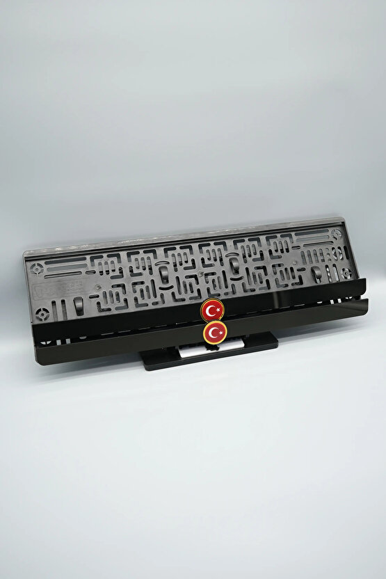 ALTIN TÜRKİYE BAYRAĞI 3D KABARTMALI PLEKSİ ARABA PLAKALIĞI