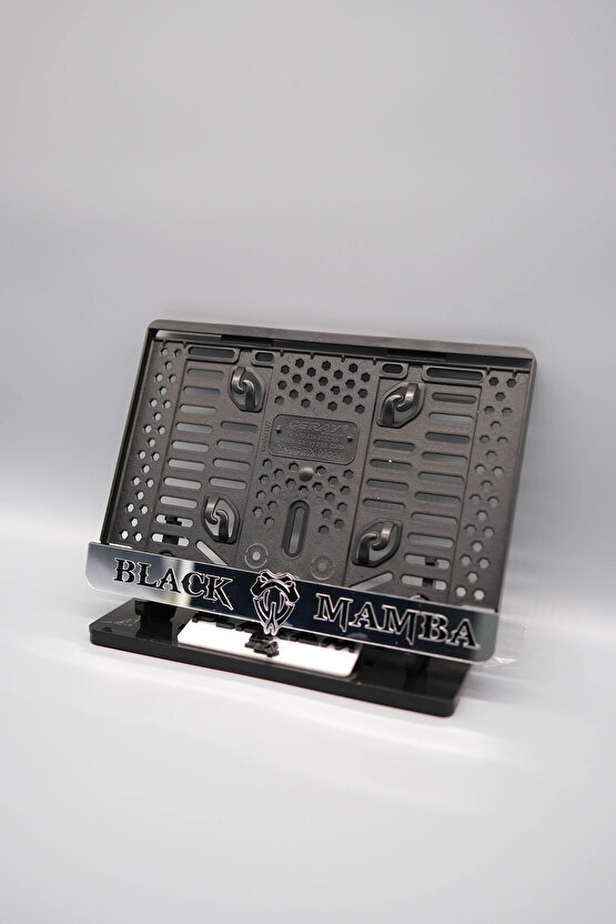 BLACK MAMBA GÜMÜŞ PLEKSİ MOTOR PLAKALIĞI