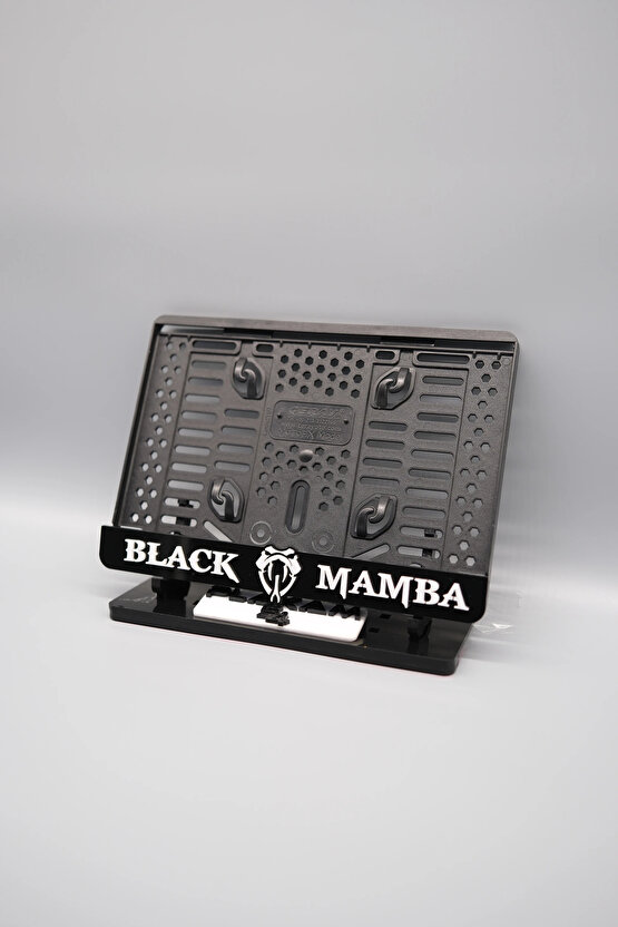 BLACK MAMBA SİYAH PLEKSİ MOTOR PLAKALIĞI