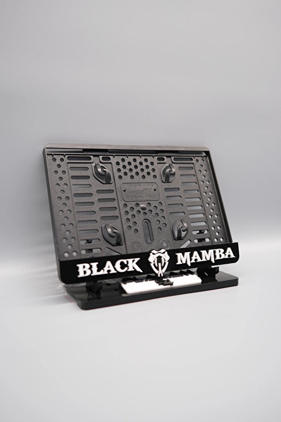 BLACK MAMBA SİYAH PLEKSİ MOTOR PLAKALIĞI