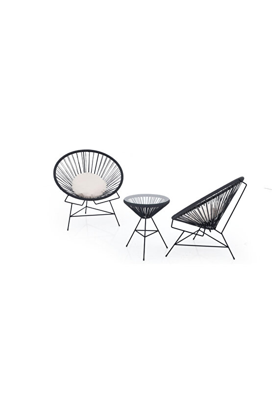 TELESKOP Çay seti -Metal Çerçeve ve Makrome ile Şıklık ve Rahatlık