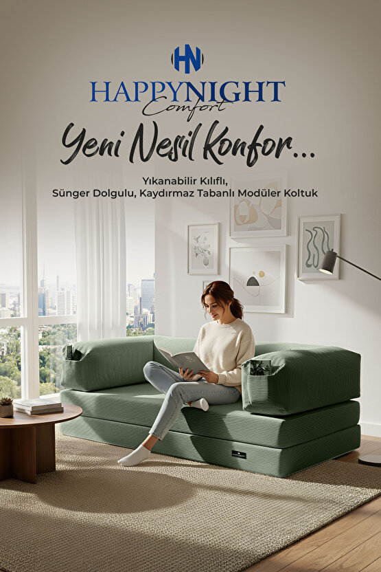 Sofya Aktivite Koltuğu | Oyun Koltuğu | Sünger Koltuk | Sinema Koltuğu | 90x180