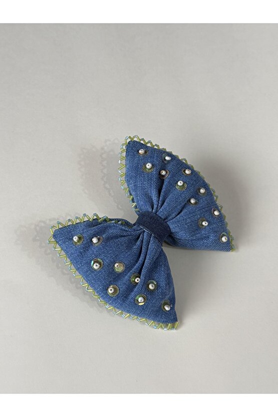 Boncuk İşlemeli Fiyonk Otomatik Toka 4