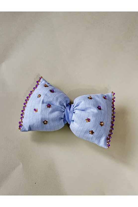 Boncuk İşlemeli Fiyonk Otomatik Toka 3