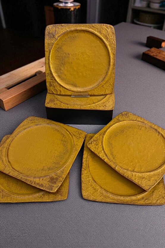 Livelli 25 cm Porselen Kare Servis Tabağı 6 Adet