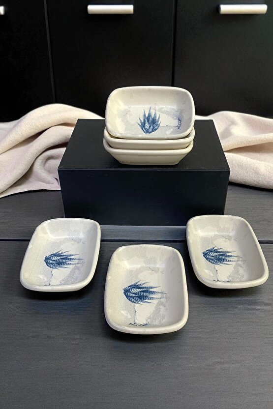 Blue Magic Dikdörtgen Çerezlik  Kayık 13 Cm 6 Adet-19864