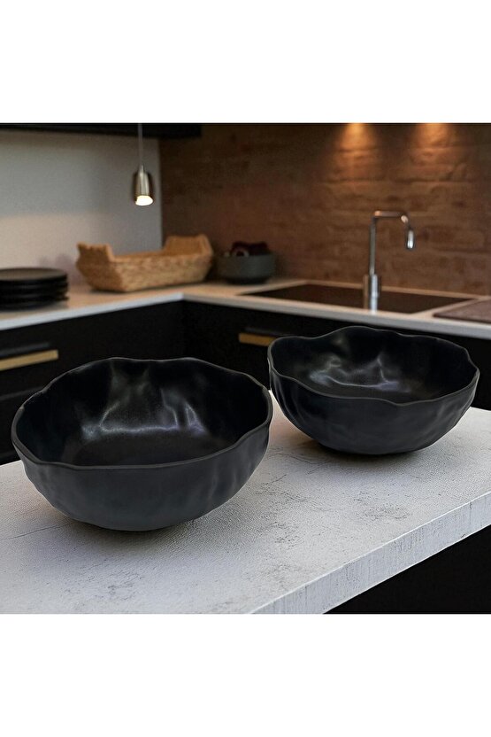 Wood 14cm Porselen Çukur Kase