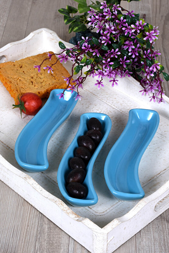 Turkuaz İvory Zeytinlik 18 Cm 3 Adet