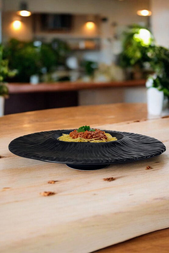 Mantra Porselen Makarna ve Salata Tabağı Çukur Dekoratif Tabak 28cm 1 Adet