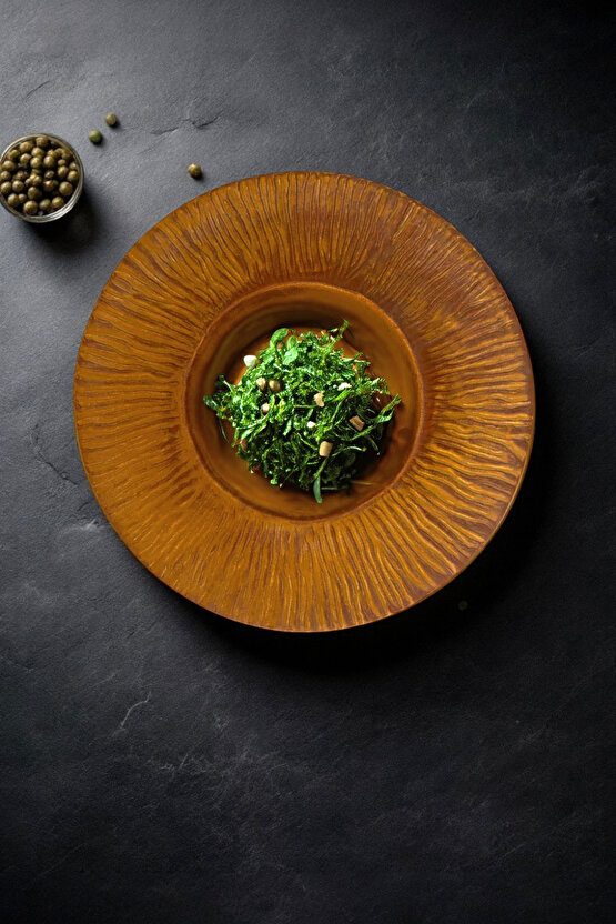 Mantra Porselen Makarna ve Salata Tabağı Çukur Dekoratif Tabak 28cm 1 Adet