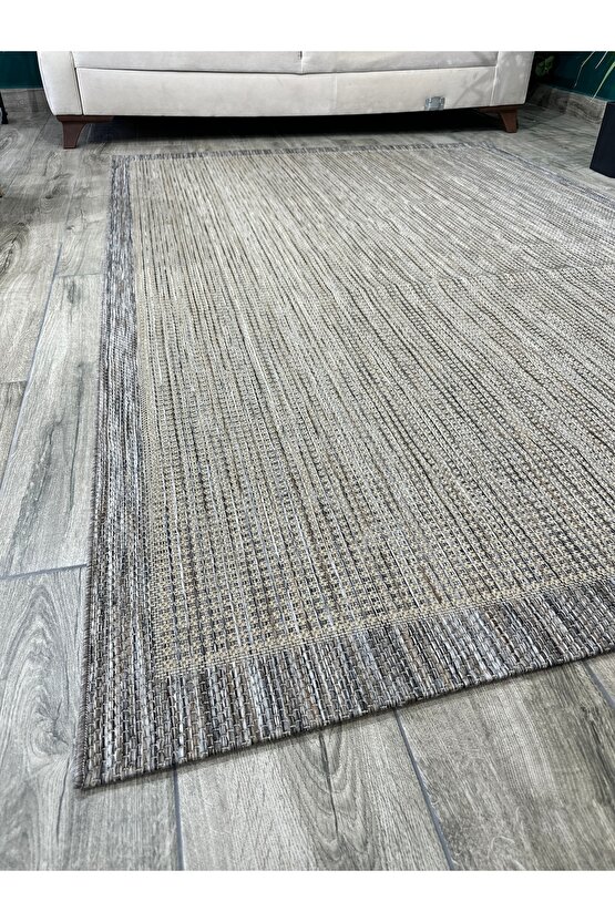 Kolay Temizlenen Yıkanabilir Kaymaz Dokuma Taban Bordürlü Sisal Halı