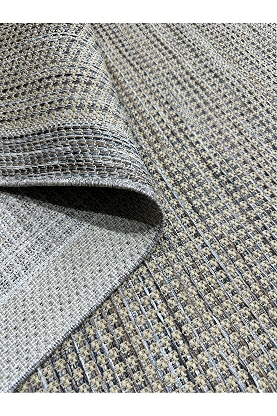 Kolay Temizlenen Yıkanabilir Kaymaz Dokuma Taban Bordürlü Sisal Halı