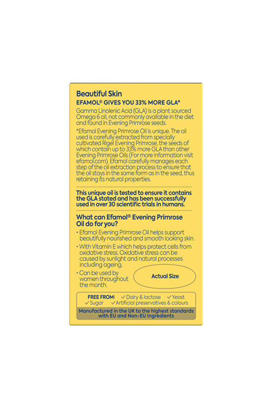 Evening Primrose Oil 1000mg 30 Capsules