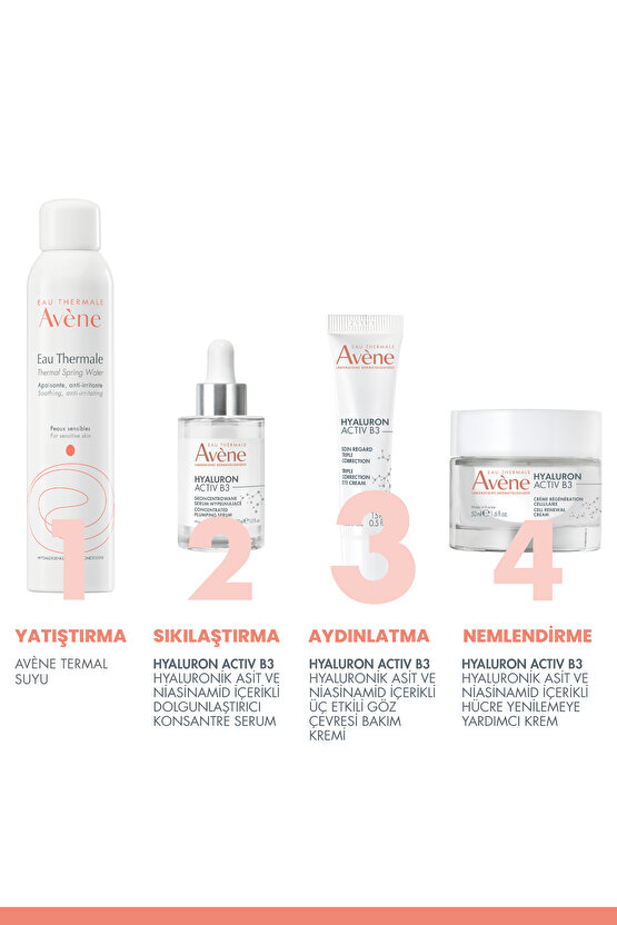Hyaluron Activ B3 Hyaluronik Asit ve Niasinamid İçerikli Aydınlatıcı Etkili Göz Çevresi Kremi 15 ml