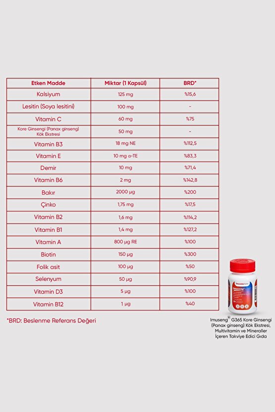 İmuseng G365 x 2 Adet