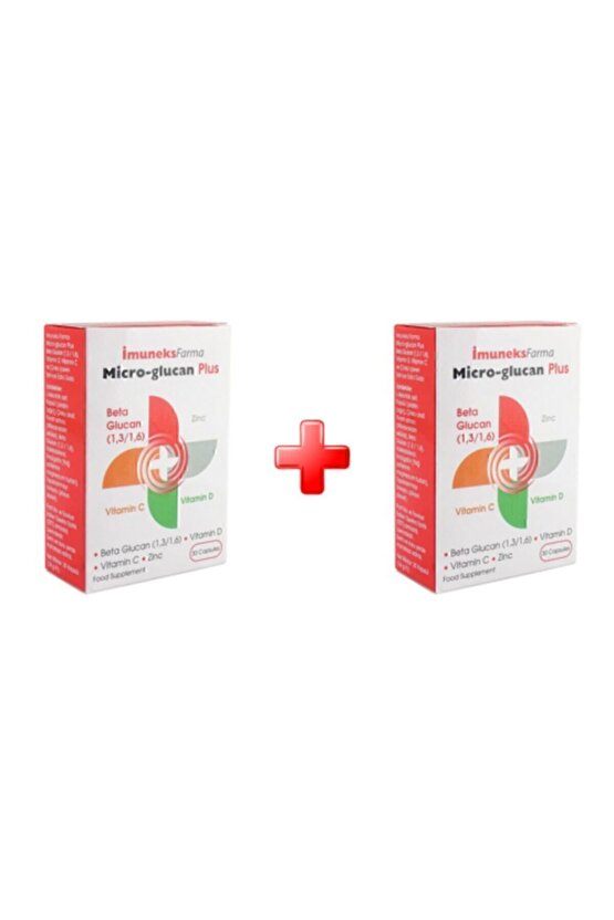 Micro Glucan Plus 30 Kapsül 2li Paket