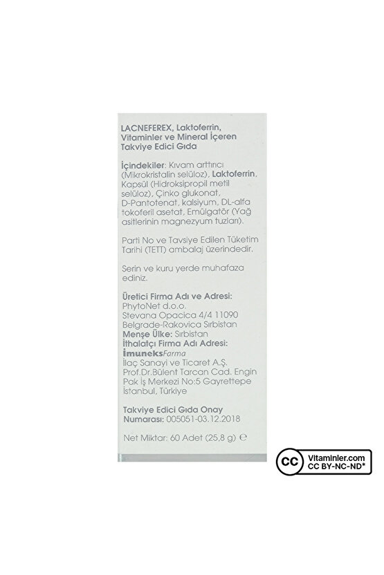 Lacneferex 60 Kapsül
