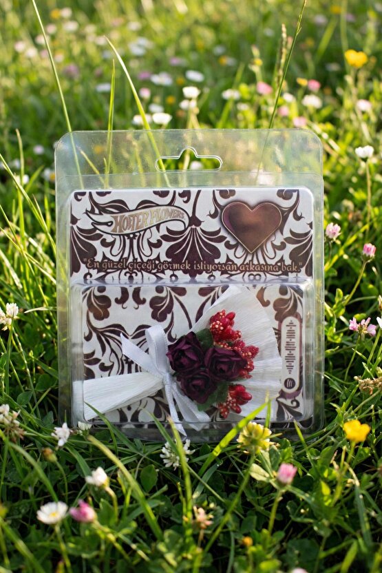 Minik Buket Nostaljik Tasarım Hot Konseptli Aynalı Çiçek Buketi Anlamlı ve Kalıcı Hediye