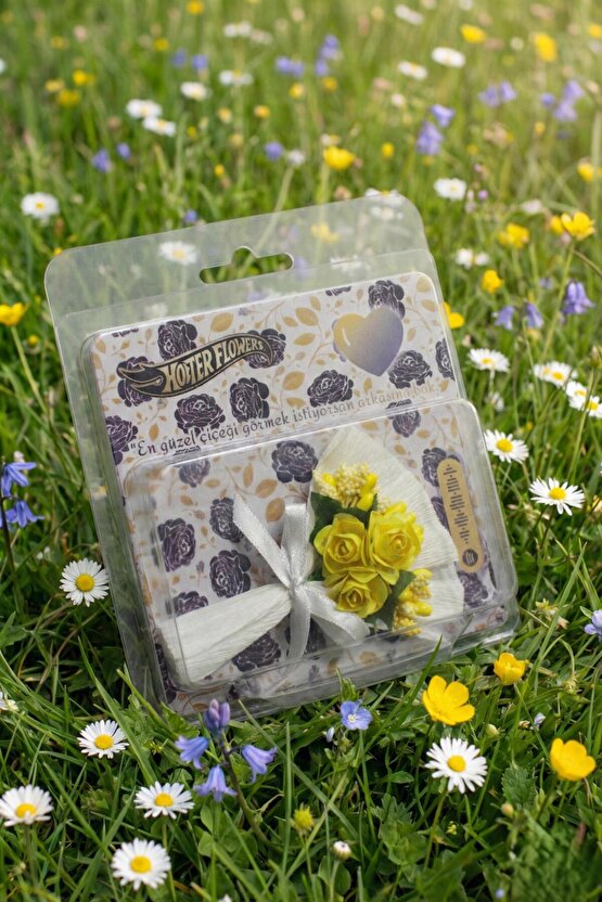 Minik Buket Hotter Flowers Özel Gün Hediyesi Solmayan Çiçek Buketi