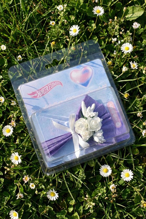 Minik Buket Hotter Flowers Çok Güzelsin Mesajlı Tasarım Kutu Gül Buketli Aynalı Hediye