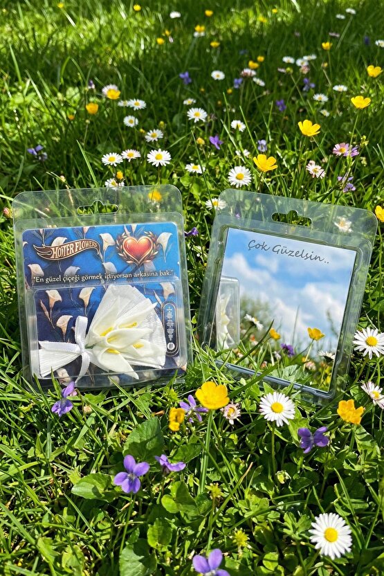 Minik Buket Trend Hot Konseptli Hediye Çok Güzelsin Yazılı Aynalı Hotter Flowers