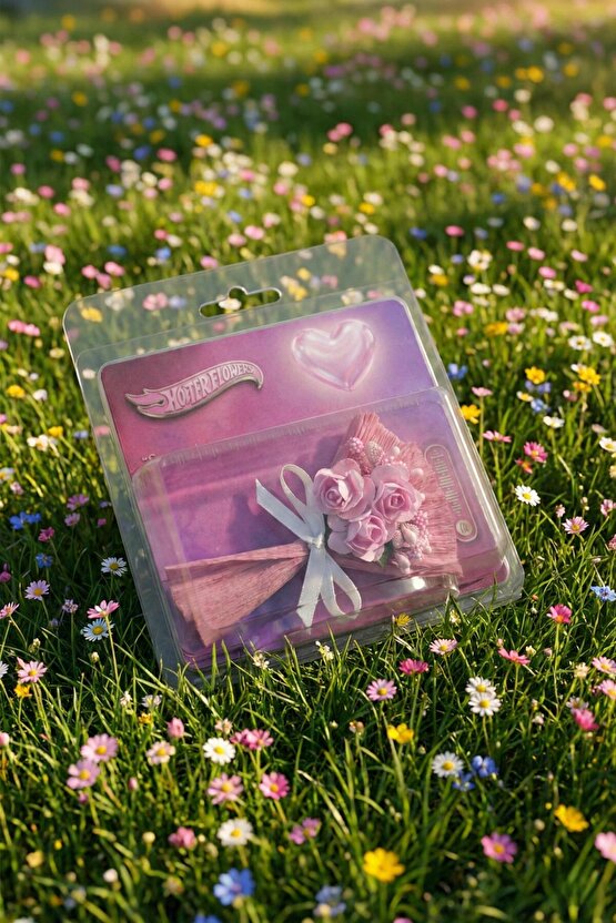 Minik Buket Sevgiliye Hediye Hotter Flowers Aynalı Romantik Pembe Gül Aranjmanı