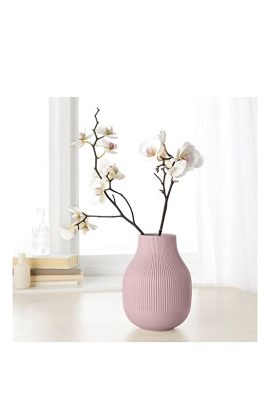 Gradvıs Pembe Vazo 21 Cm Porselen