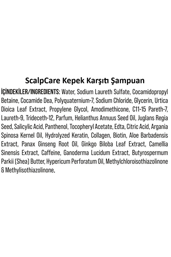 ScalpCare Kepeğe Karşı Etkili Dandruff Effect Şampuan 400 ml